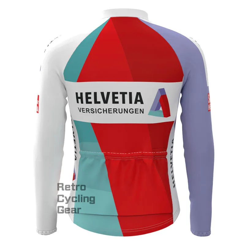 Helvetla Fleece Retro Long Sleeves Jerseys