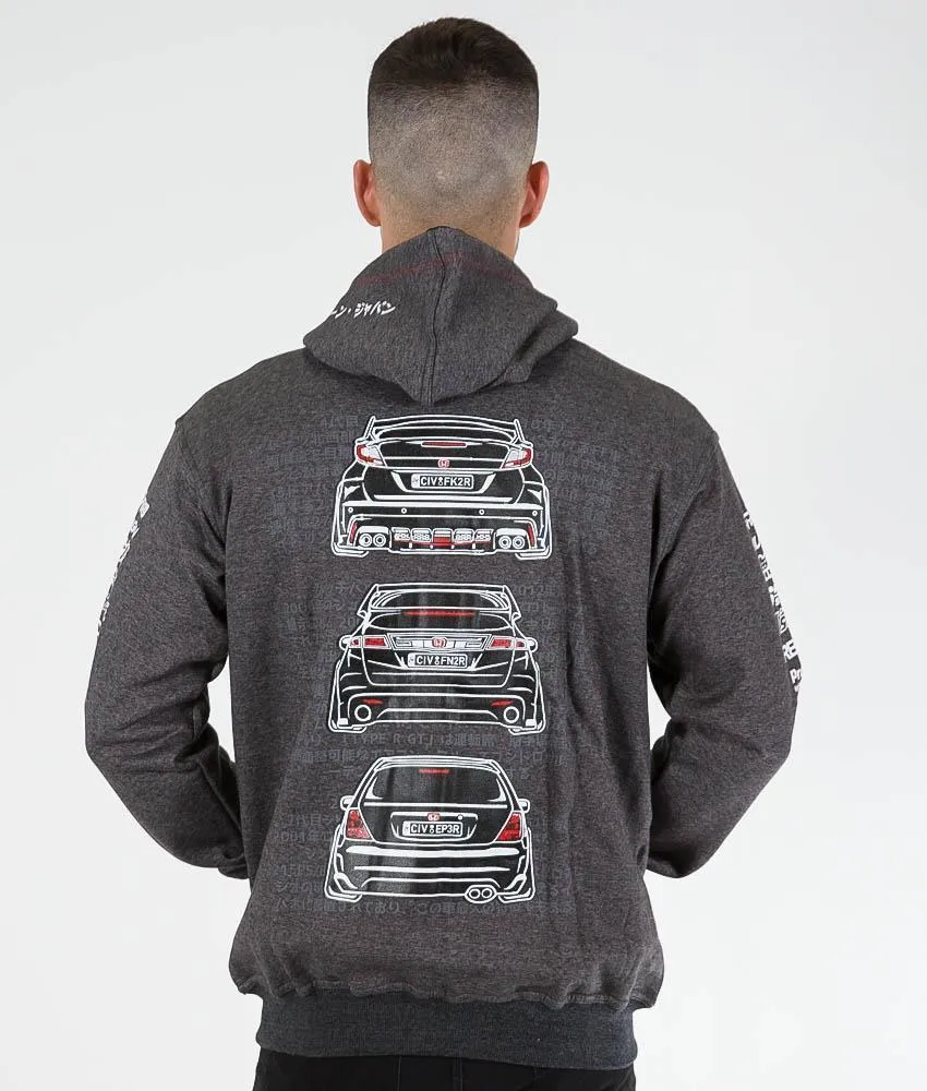 Honda Civic FK, FN, EP Hoodie