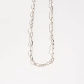 Howard's - Layer Me Paperclip Chain Necklace - Silver, 20 Inch