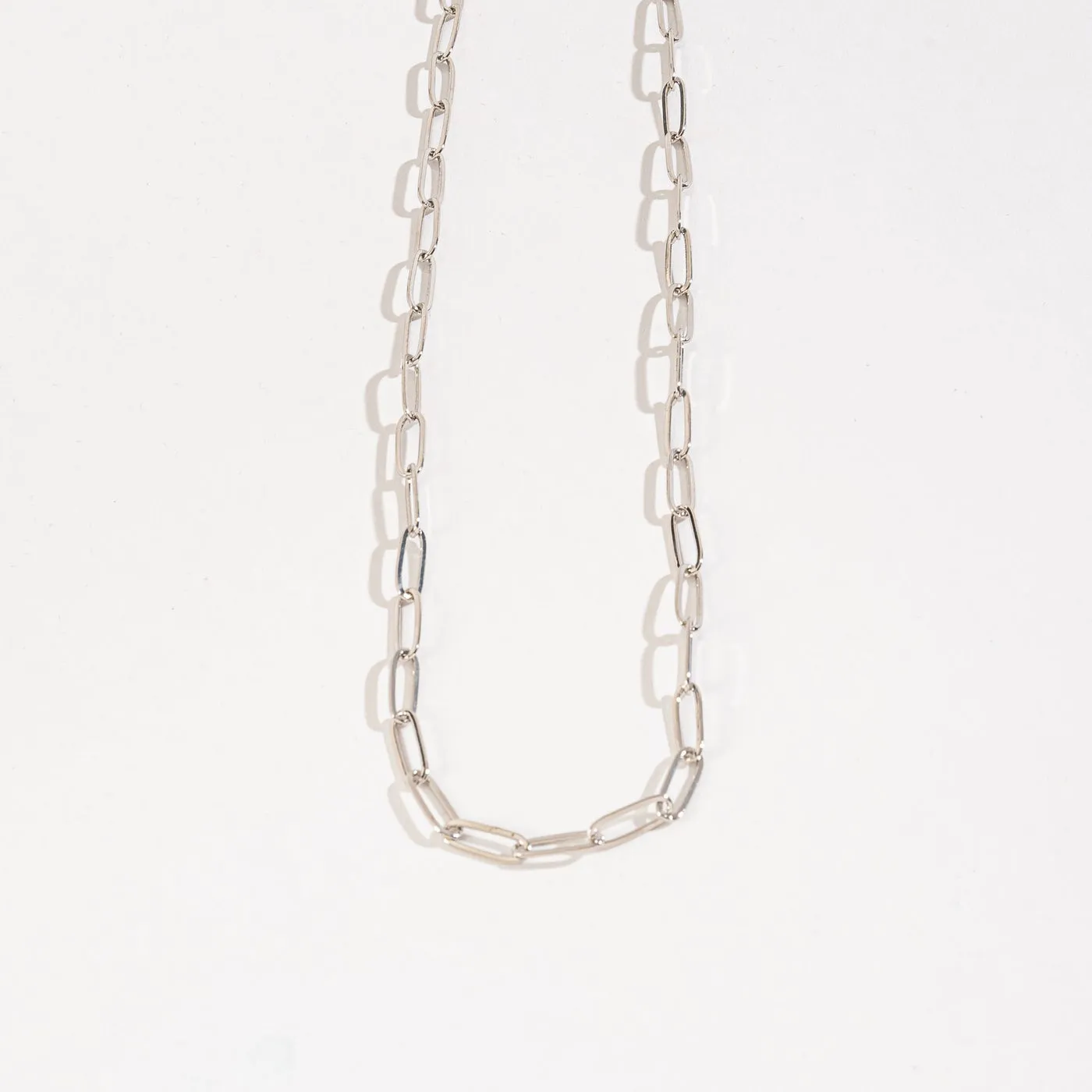 Howard's - Layer Me Paperclip Chain Necklace - Silver, 20 Inch