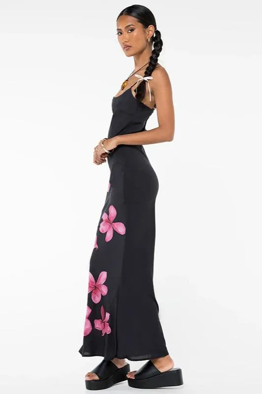 Ivyshape | Bliss Floral Print Maxi Slip Dress