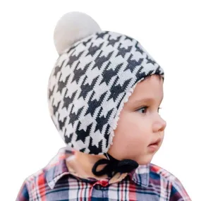 Jan & Jul Gro-With-Me Winter Hat - Houndstooth