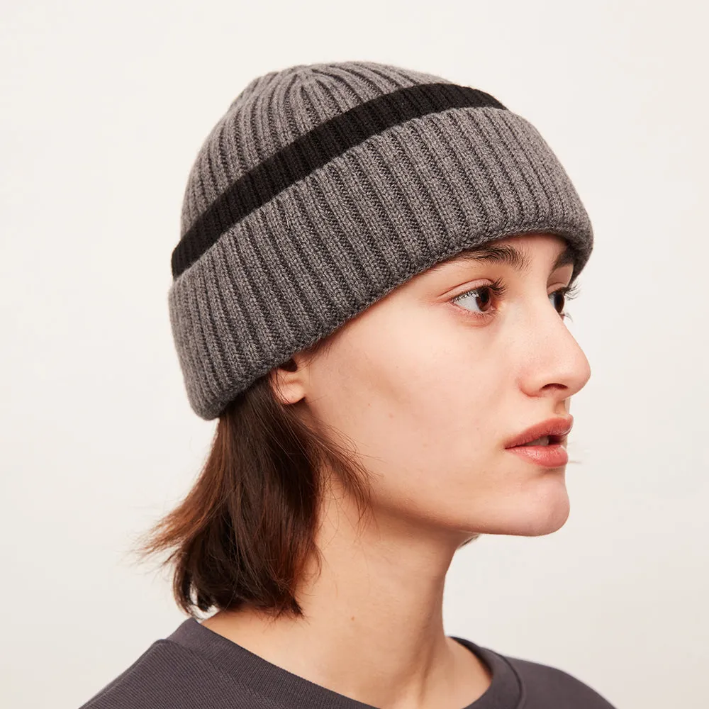 Japan Stock Women's Winter Contract Color Heated Knit Hat