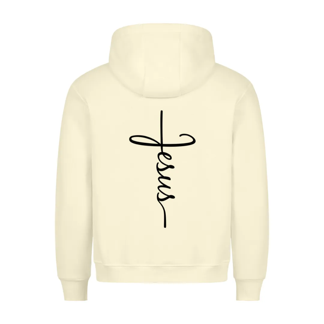 Jesus Simple Hoodie BackPrint