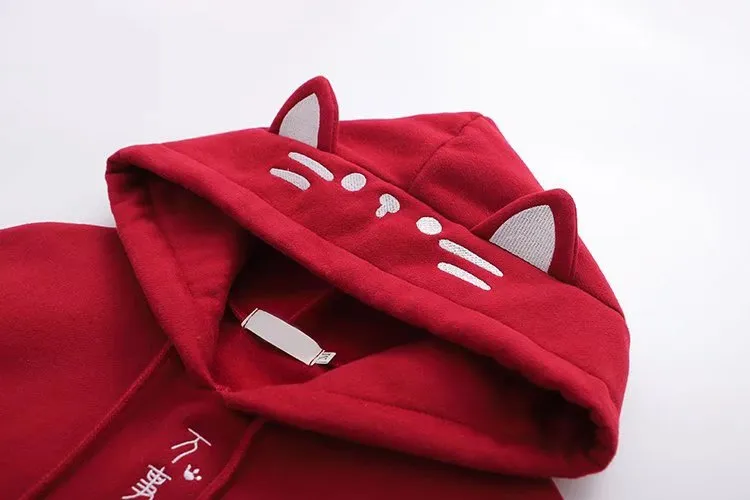 Kawaii Cat Ear Japan Style Hoodies