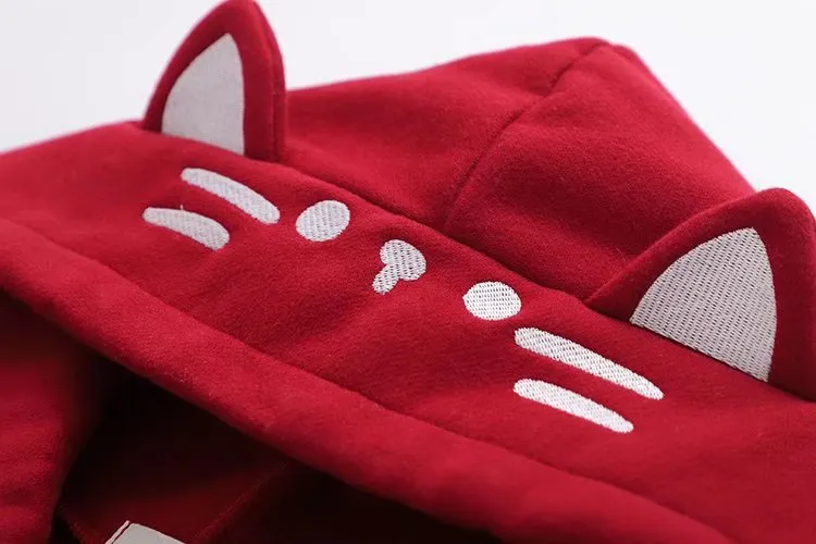 Kawaii Cat Ear Japan Style Hoodies