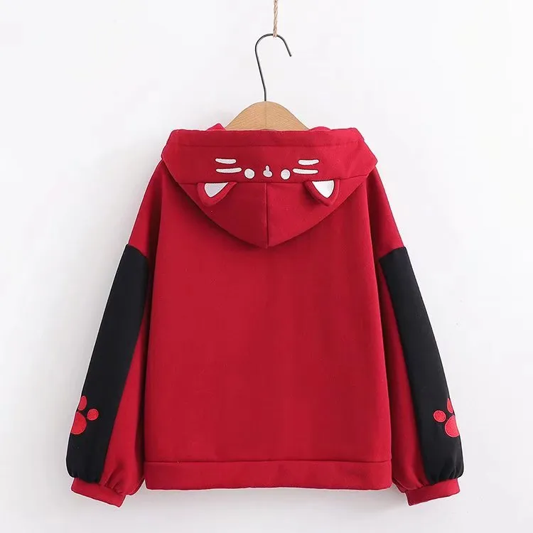 Kawaii Cat Ear Japan Style Hoodies