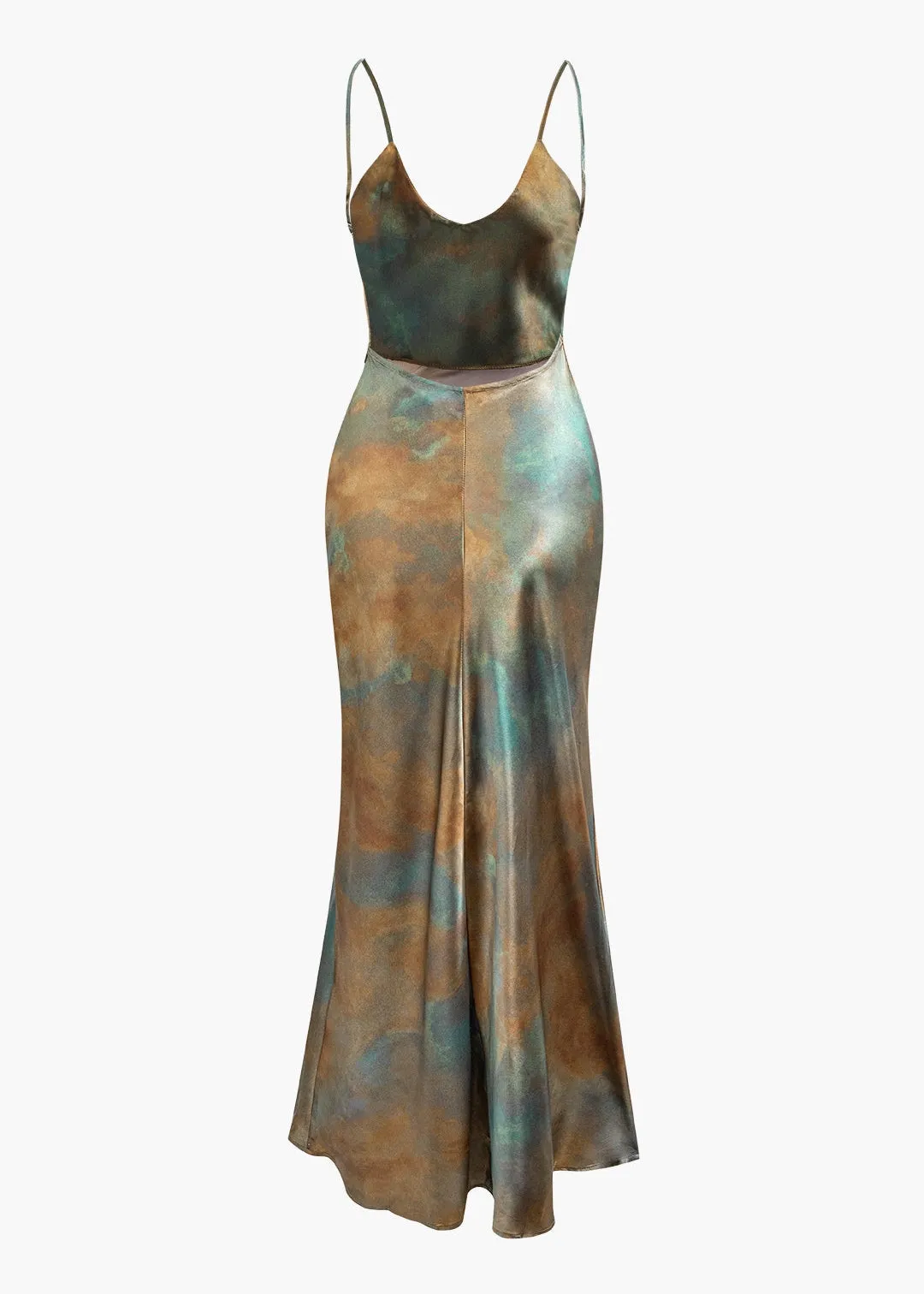 Kendra Satin Slip Maxi Dress