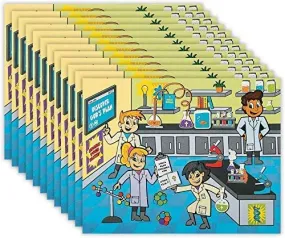 Kicko Make-a-Science Lab Sticker - 12 Pack Religious Laboratory Sticker Scenes for Party