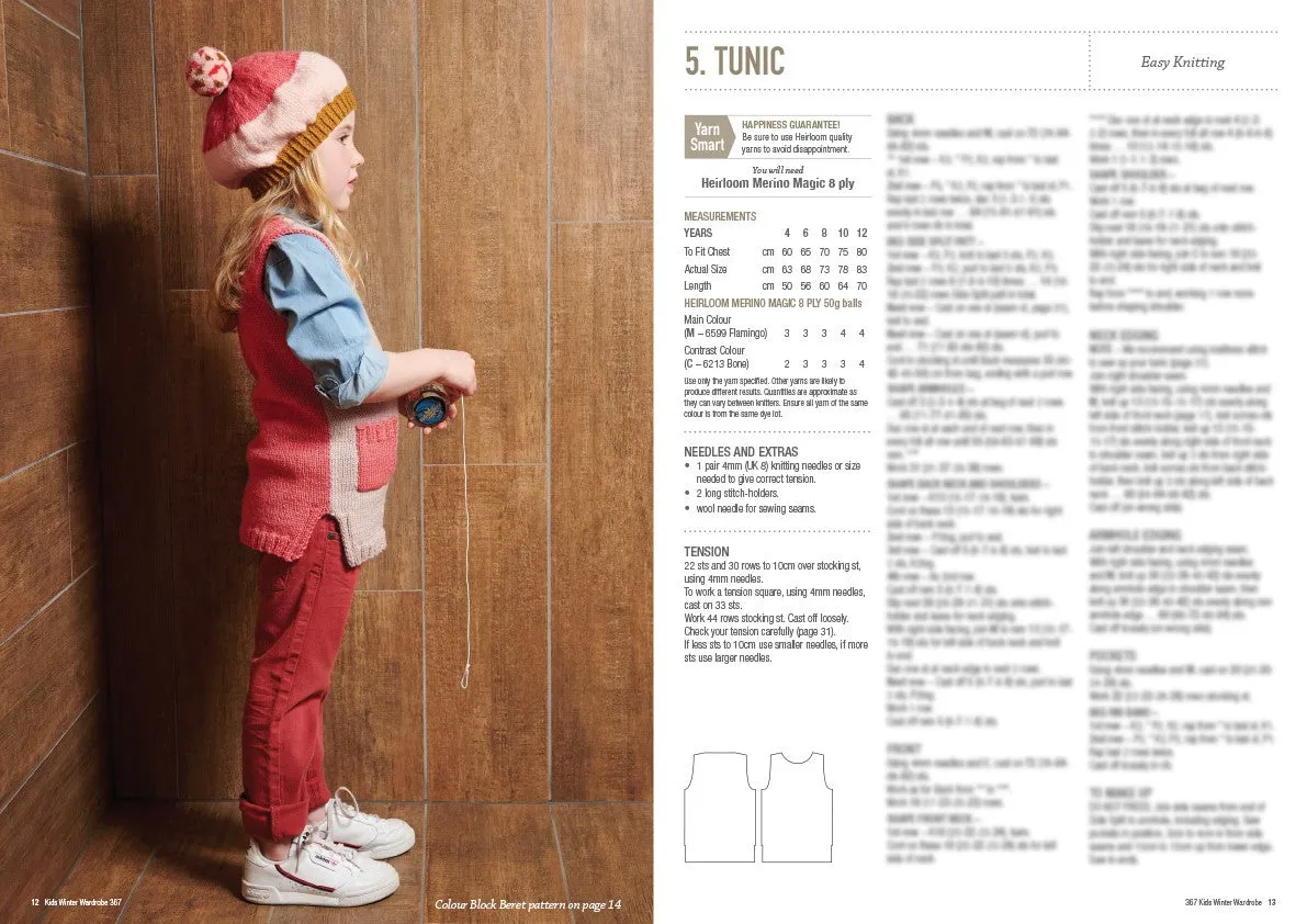 Kids Winter Wardrobe Knitting Book 367