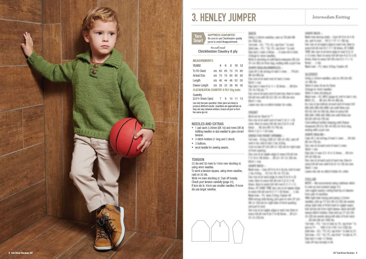 Kids Winter Wardrobe Knitting Book 367