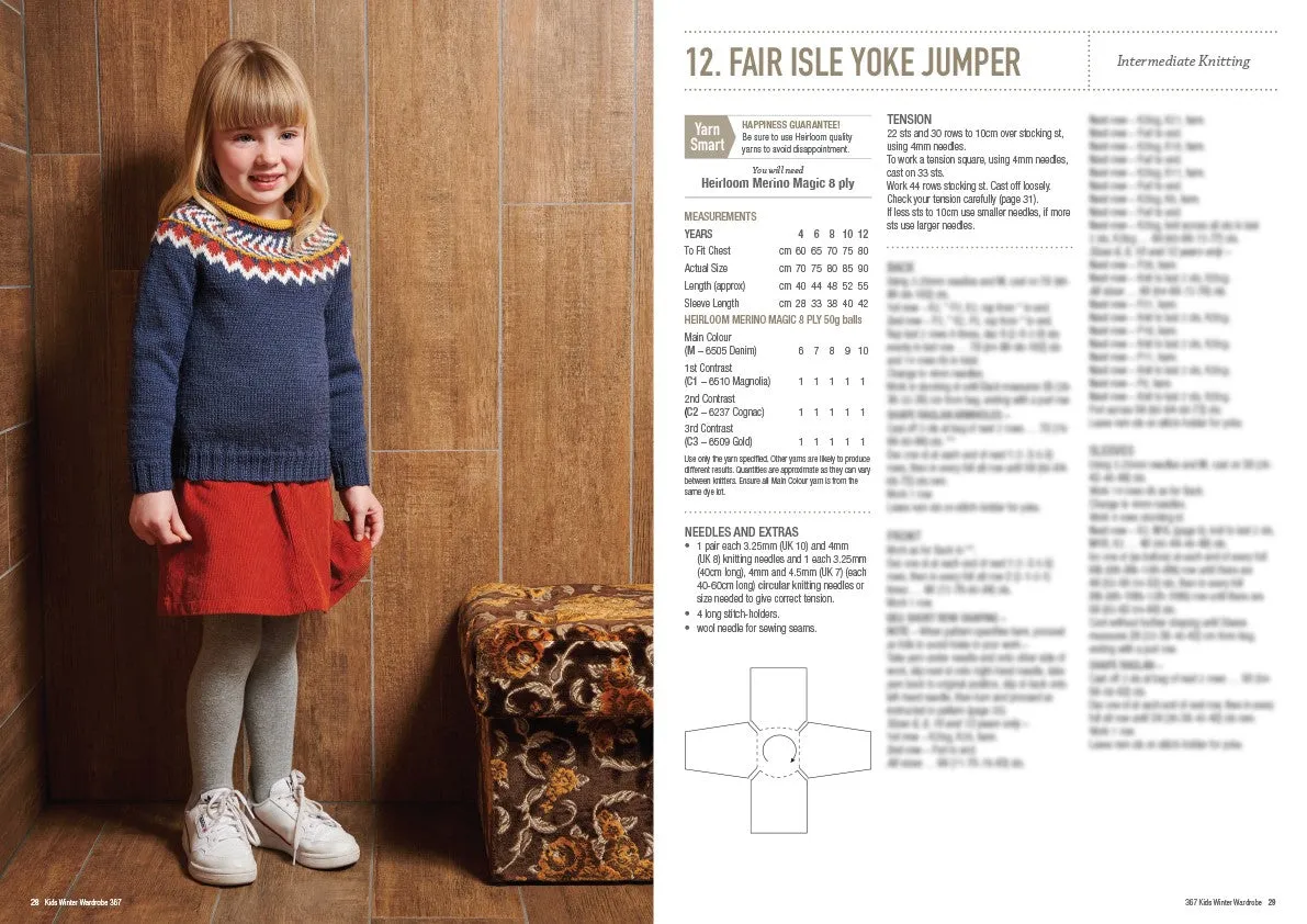 Kids Winter Wardrobe Knitting Book 367