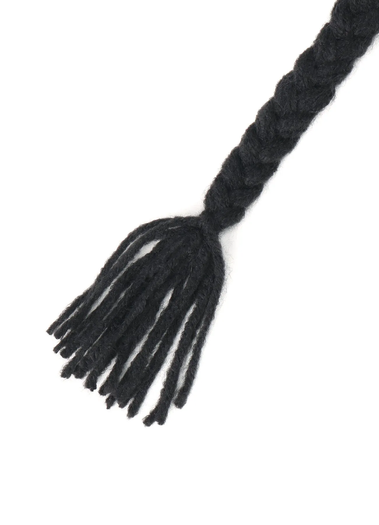 KNIT BEANIE WITH FRINGED EARPIECES