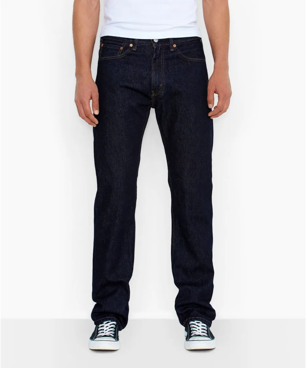 Levi’s Men's 505 Regular Fit Jeans - Rinsed