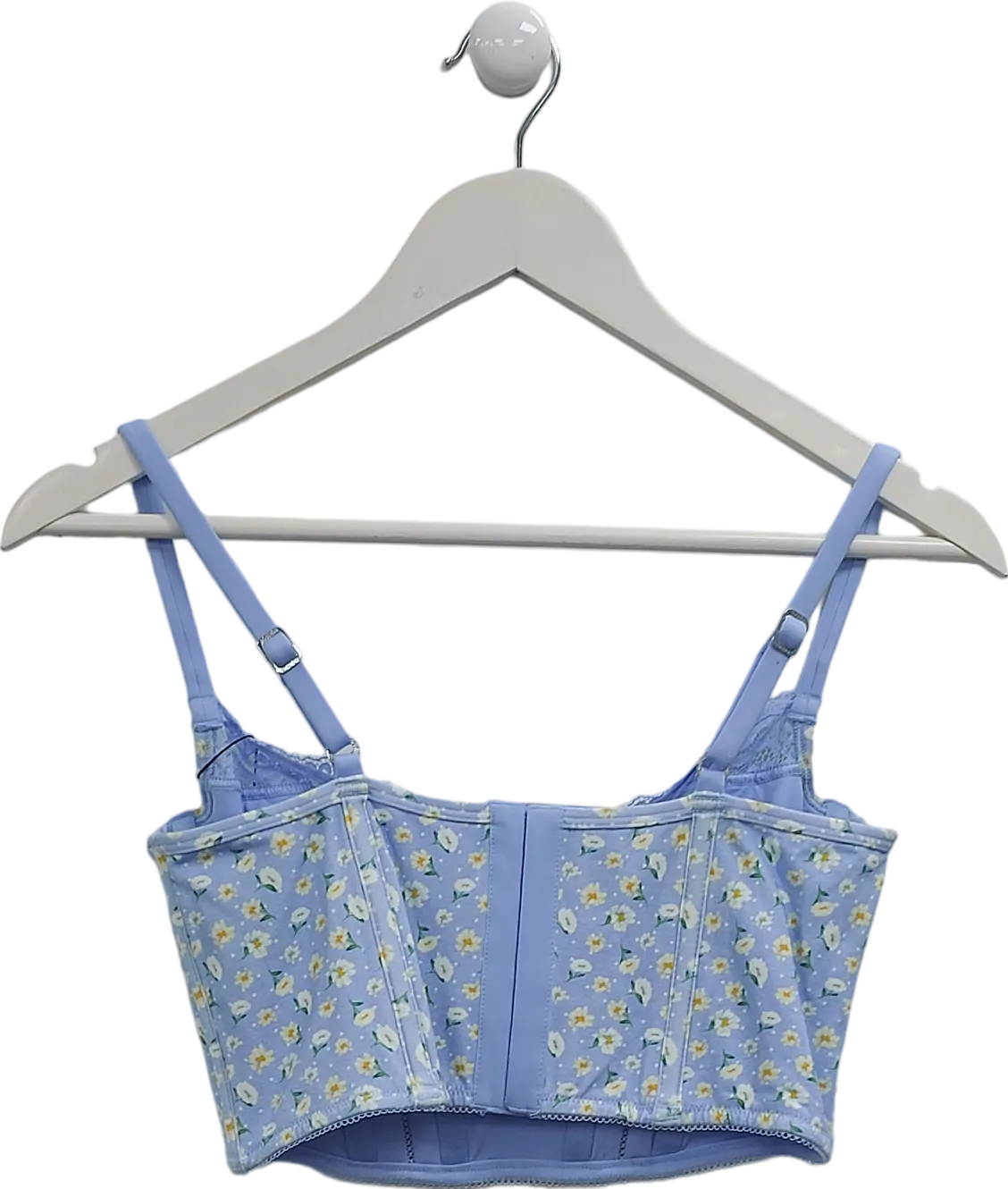 Lounge Underwear Blue Sweet Longline Bra UK 34D