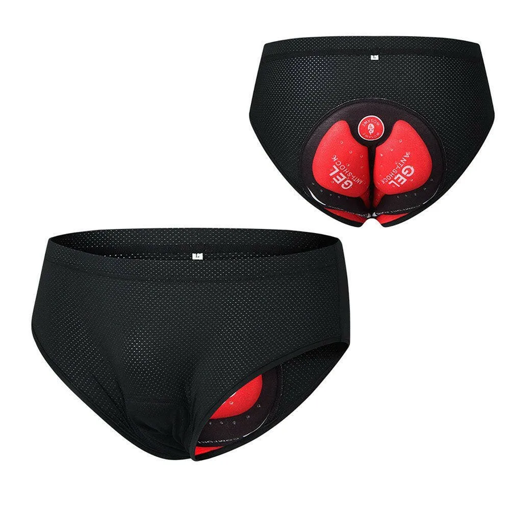 Men Bike Underwear Breathable Padded Bicycle Briefs Cycling Underwear Shorts