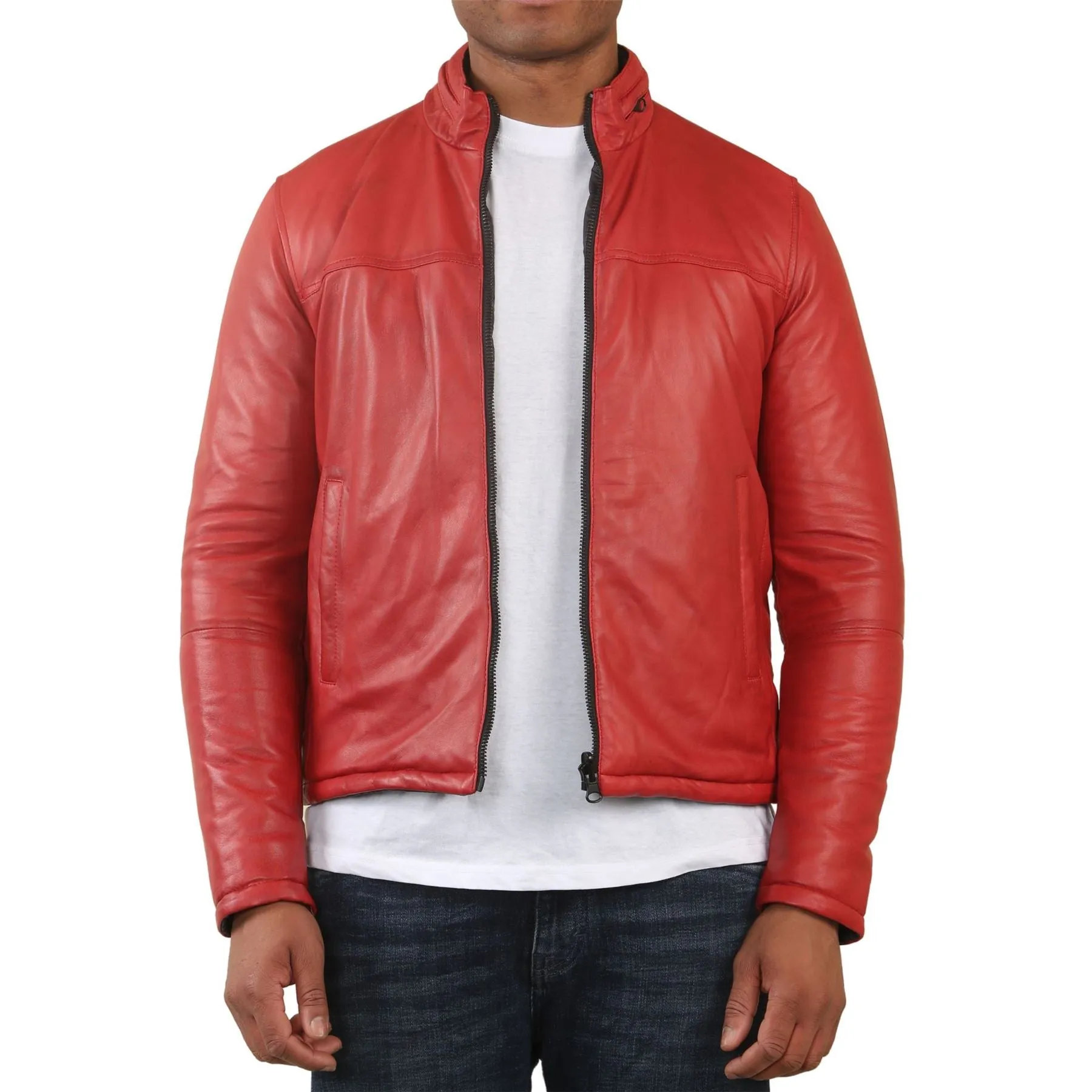 Men's Reversible Quilted Leather Jacket