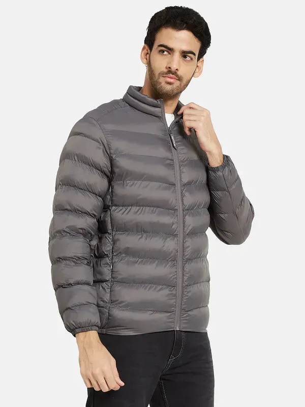 Mettle Men Grey Quilted Jacket