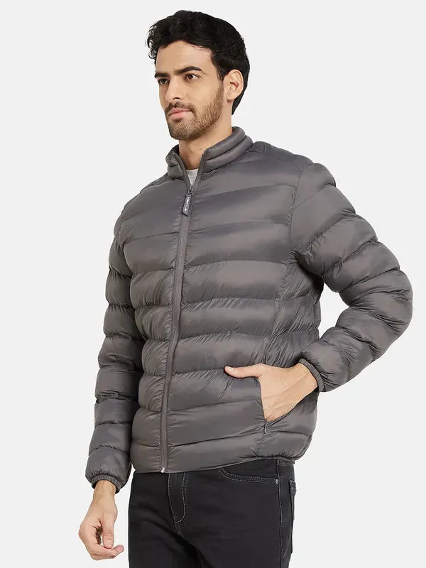 Mettle Men Grey Quilted Jacket