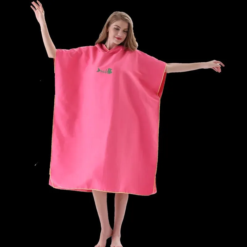 Microfiber Beach Poncho - Microfiber Beach Bath Towel  for Adults