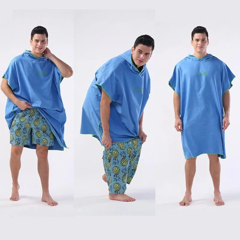 Microfiber Beach Poncho - Microfiber Beach Bath Towel  for Adults