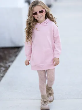 Mini-Me Oversized Pink Hoodie Dress