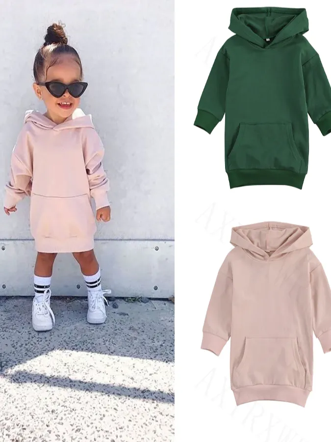 Mini-Me Oversized Pink Hoodie Dress