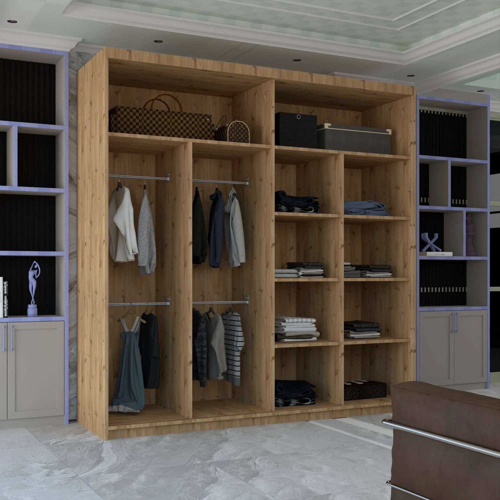 Modern Collin 2 or 3 Door Sliding Wardrobe