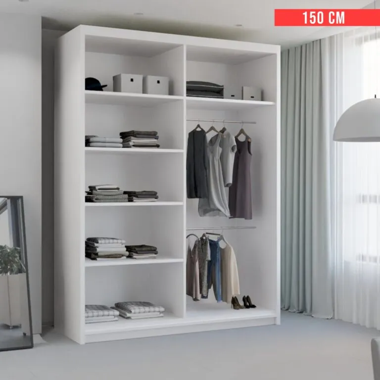 Modern Toronto 2 Sliding Door Wardrobes with Mirror