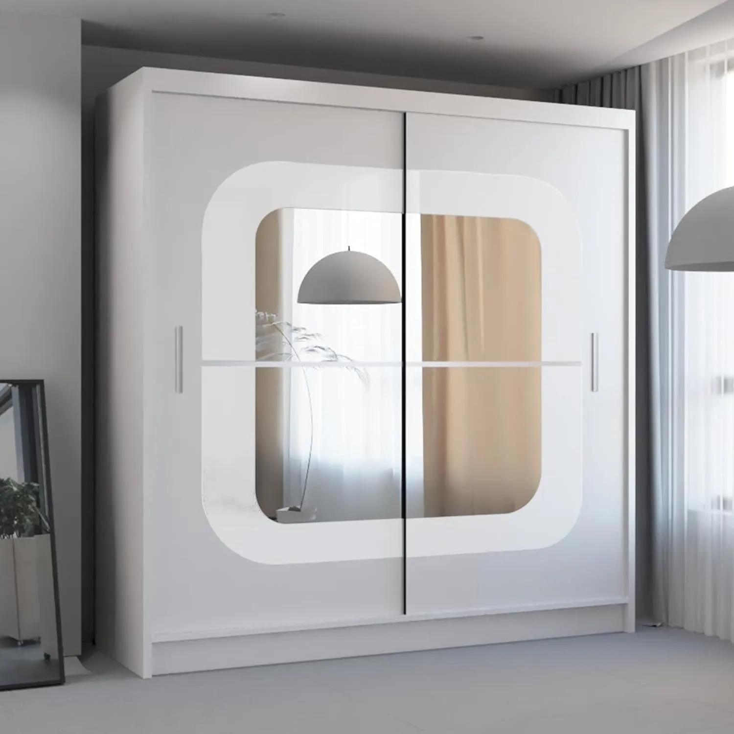 Modern Toronto 2 Sliding Door Wardrobes with Mirror