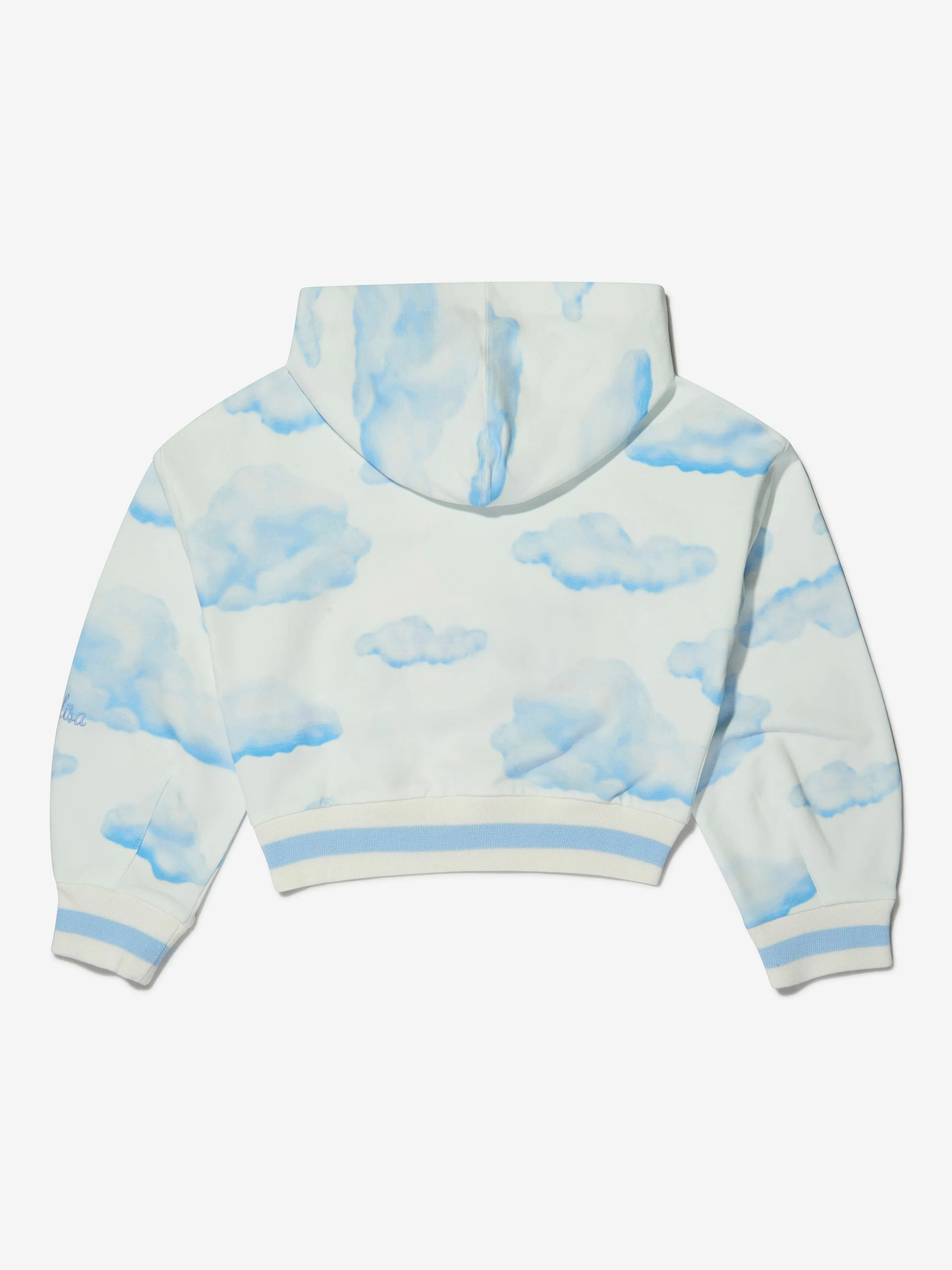 Monnalisa Girls Cotton Tweety Summer Sky Hoodie