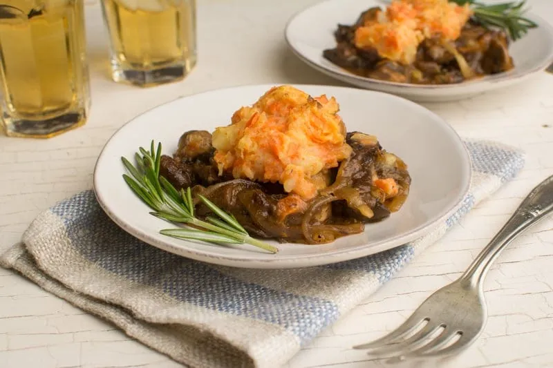 Mushroom Shepherd's Pie with Carrot Mash