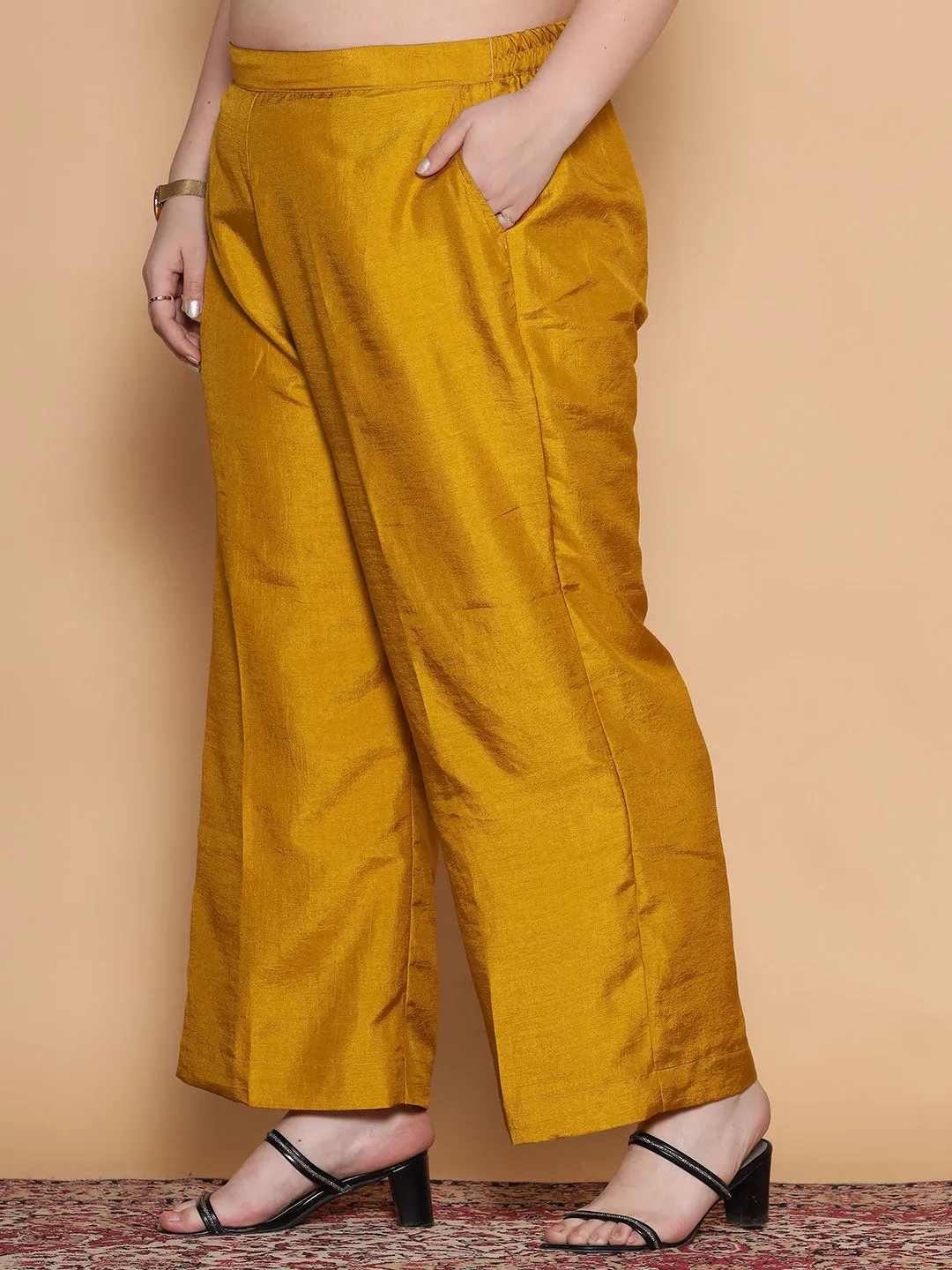 Mustard Silk Palazzo