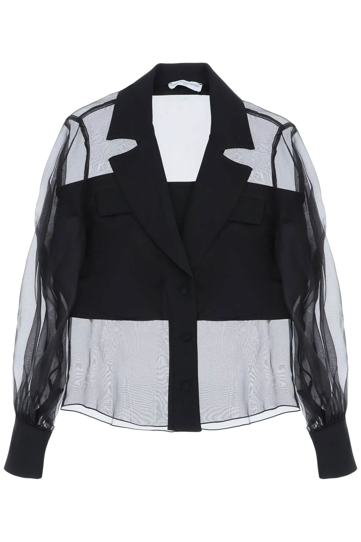 Mvp wardrobe 'rodeo drive' shirt in silk organza