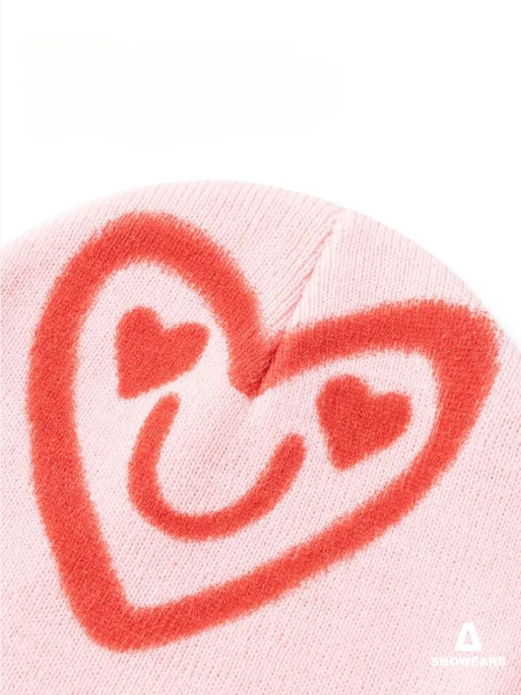 NIS Winter Heart Shaped Knitted Beanie