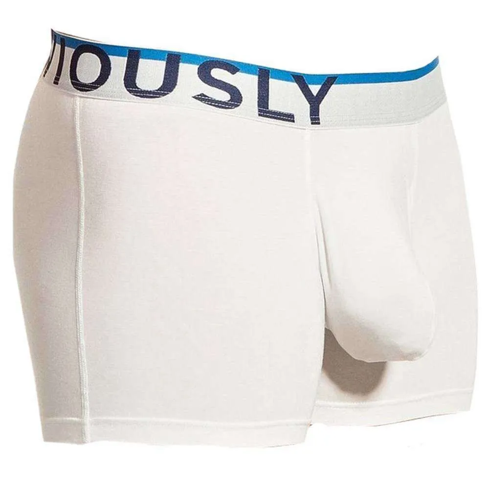 Obviously Everyman AnatoMAX Boxer Brief 3inch Leg - White