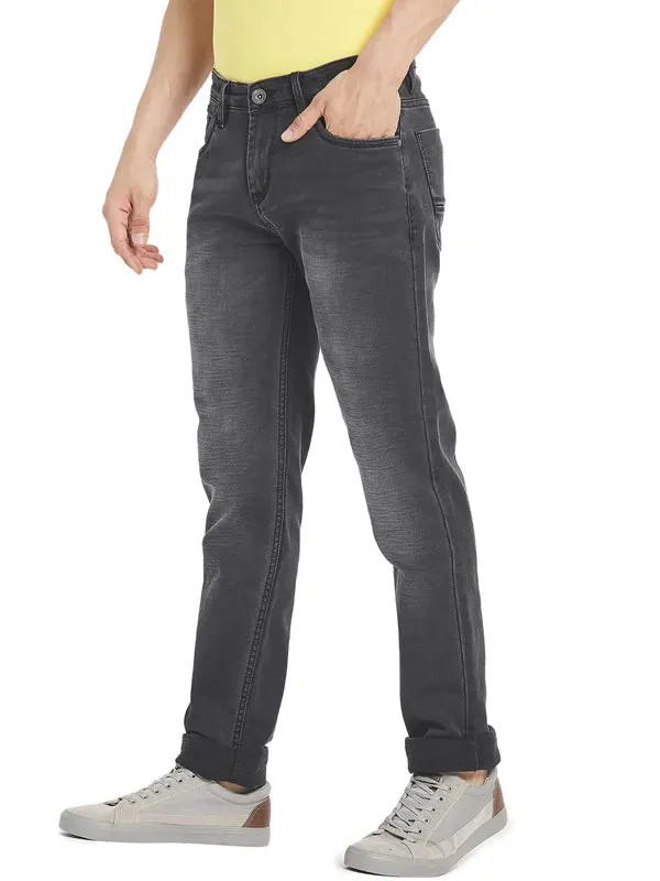 Octave Men Grey Light Fade Cotton  Jeans