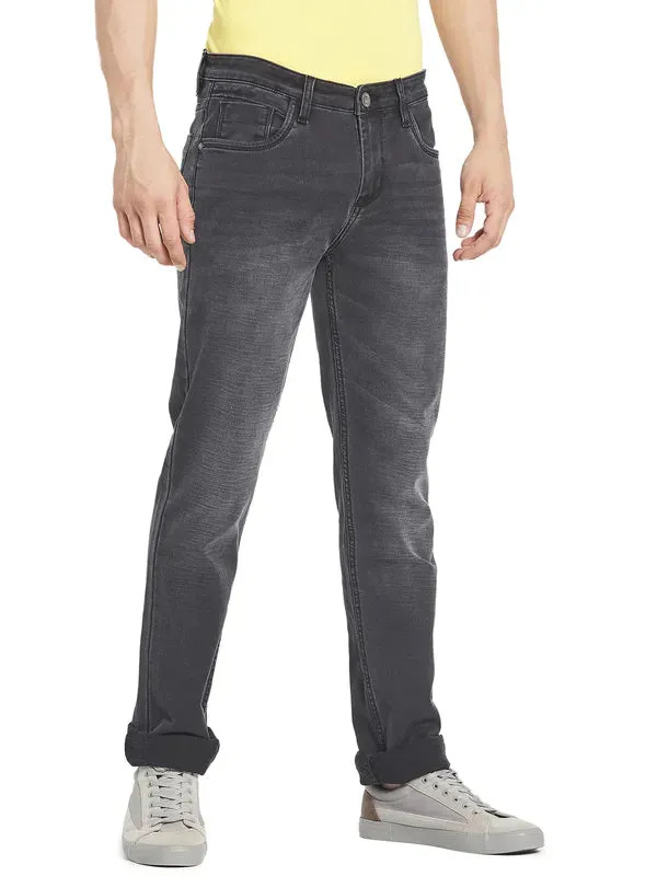 Octave Men Grey Light Fade Cotton  Jeans