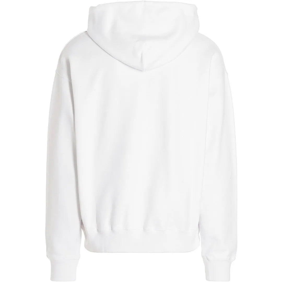 Off White Spray Helvetica Skate Fit White Hoodie