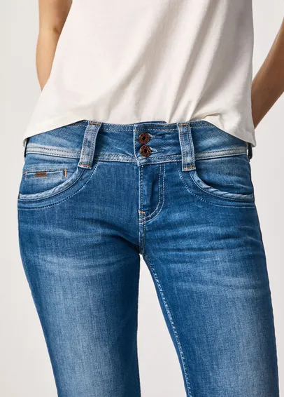 PEPE JEANS GEN STRAIGHT FIT MID WAIST JEANS D45