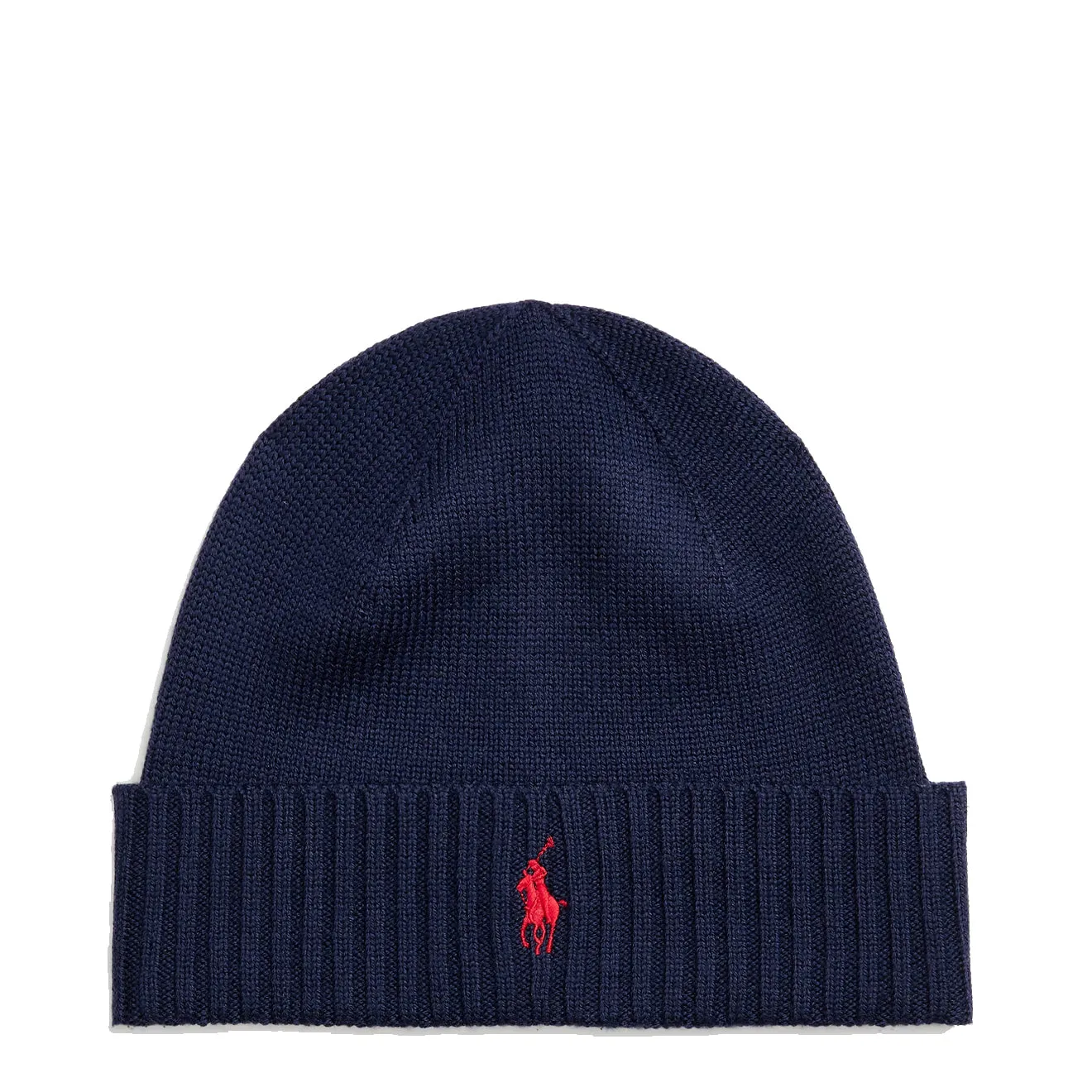 Polo Ralph Lauren Signature Pony Wool Beanie Hunter Navy