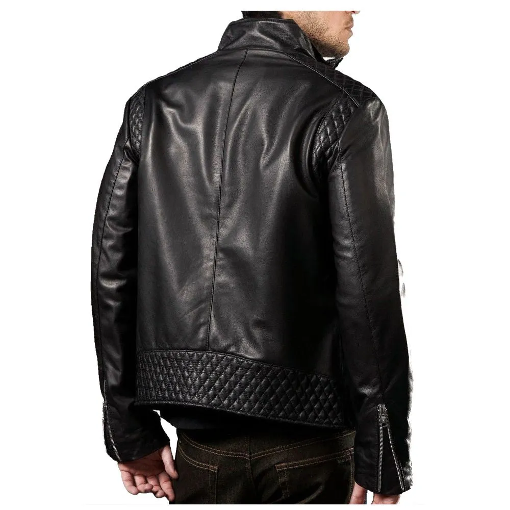 Quilted USA Designer Biker jacket