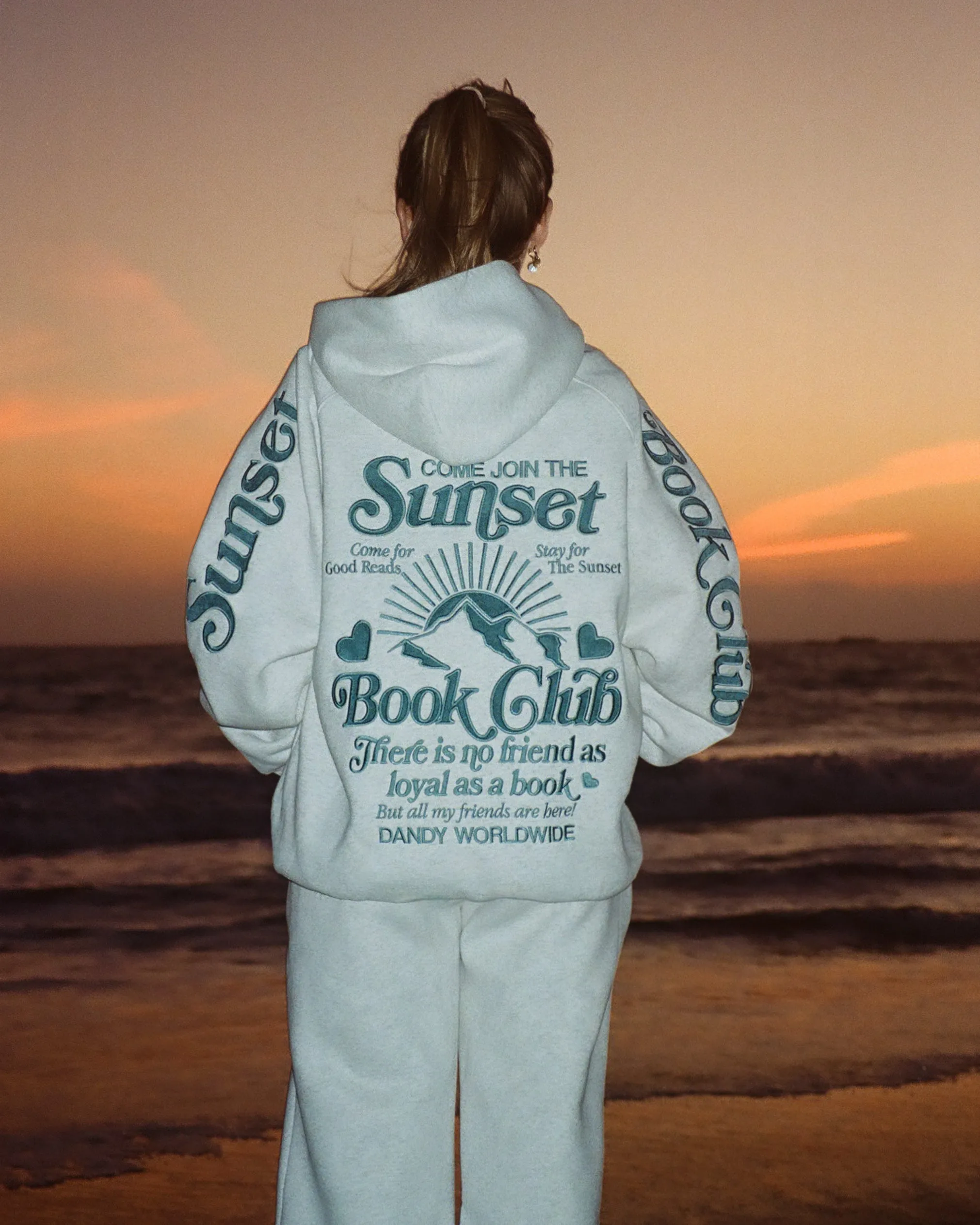 "Book Club" Oversized Lux Hoodie in Heather Gray