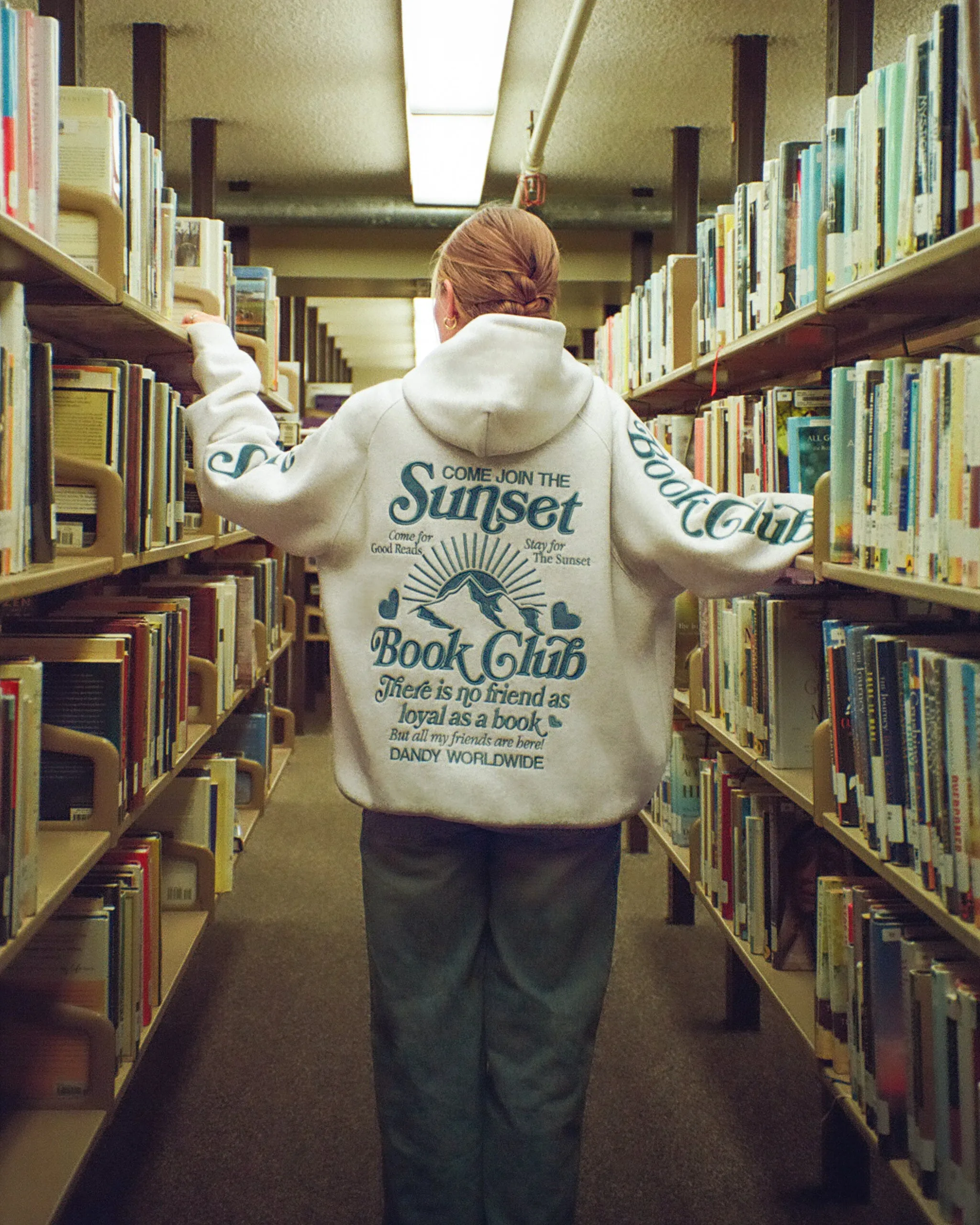 "Book Club" Oversized Lux Hoodie in Heather Gray