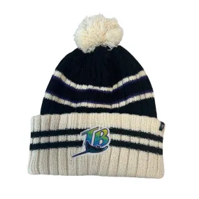 Rays '47 Brand Cream & Black Devil Rays Coop Knit Hat