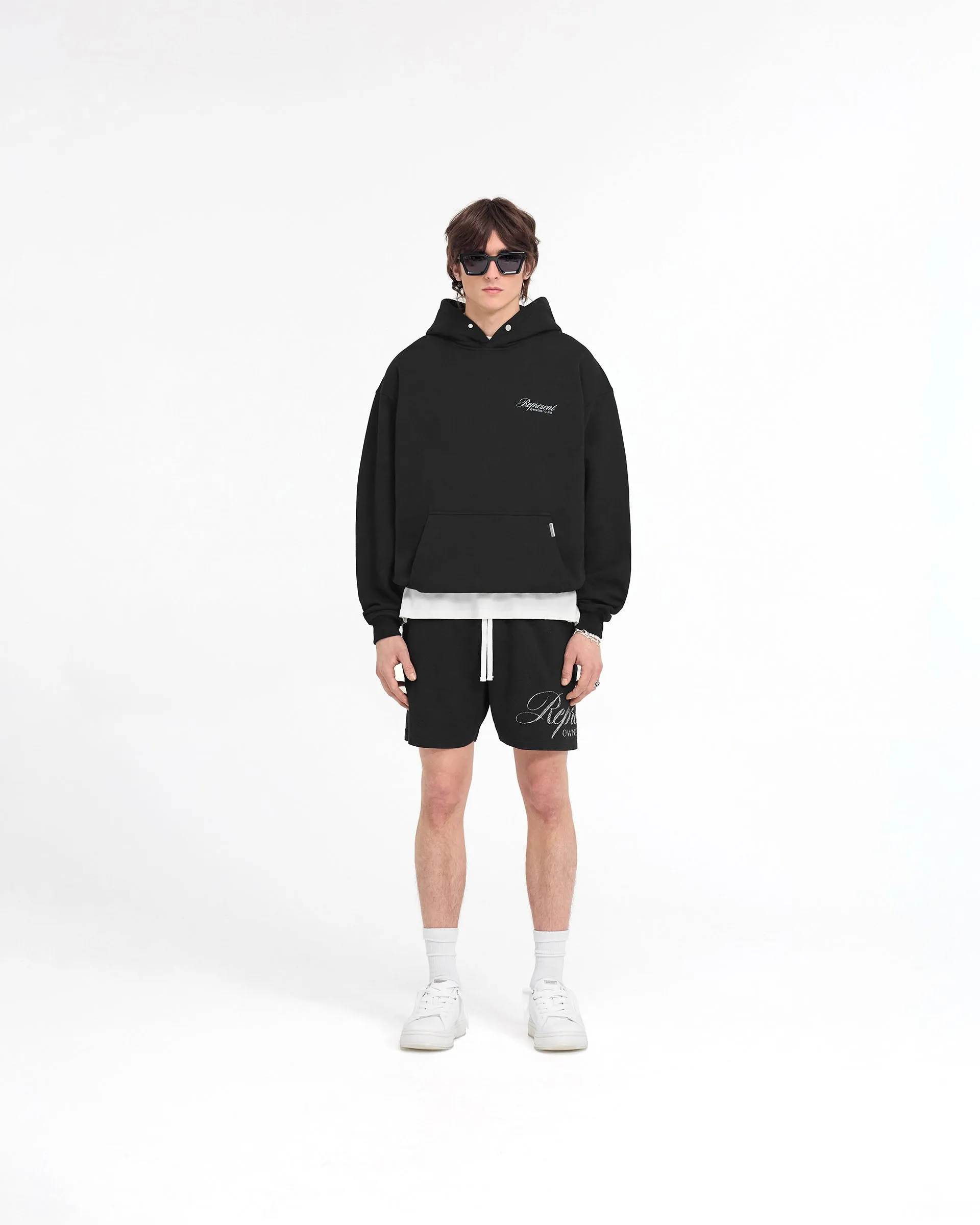 Represent Owners Club Script Hoodie - Black