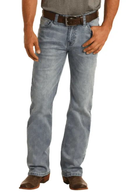 Rock & Roll Denim Men's Relaxed Fit Reflex Stretch Straight Jeans M0S9855