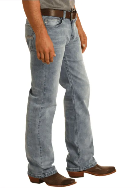 Rock & Roll Denim Men's Relaxed Fit Reflex Stretch Straight Jeans M0S9855