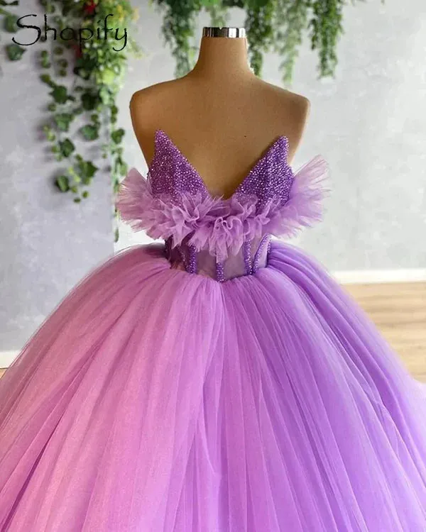 Romantic Ball Gwon , Chic Tulle Prom Dress   fg4306