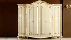 Royal European Style Hand Carving Wardrobe